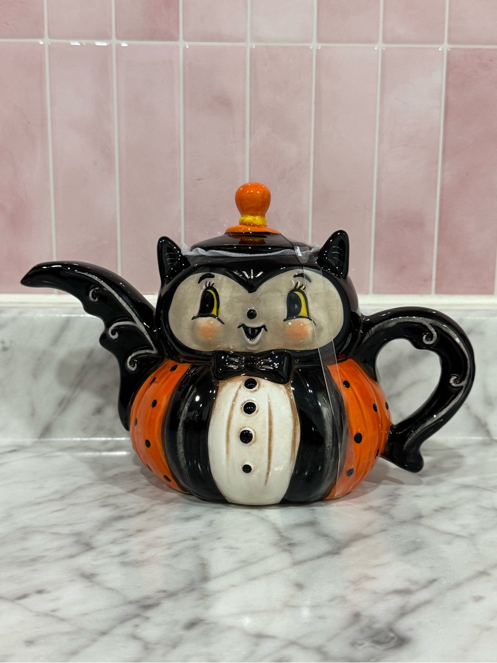 Johanna Parker Halloween Bat Teapot